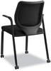 A Picture of product HON-N606HCU10 HON® Nucleus® Series Multipurpose Stacking Chair with ilira®-Stretch M4 Back Supports Up to 300 lb, 19" Seat Height, Black