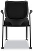 A Picture of product HON-N606HCU10 HON® Nucleus® Series Multipurpose Stacking Chair with ilira®-Stretch M4 Back Supports Up to 300 lb, 19" Seat Height, Black