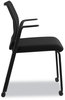 A Picture of product HON-N606HCU10 HON® Nucleus® Series Multipurpose Stacking Chair with ilira®-Stretch M4 Back Supports Up to 300 lb, 19" Seat Height, Black