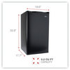 A Picture of product ALE-RF333B Alera™ 3.2 Cu. Ft. Refrigerator with Chiller Compartment Black