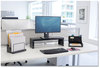 A Picture of product FEL-8038801 Fellowes® Designer Suites™ Shelf 30 lb Capacity, 26 x 7 6.75, Black Pearl
