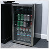 A Picture of product ALE-RFBC34 Alera™ 3.4 Cu. Ft. Beverage Cooler Stainless Steel/Black