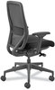 A Picture of product HON-NR12SAMC10BT HON® Nucleus® Series Recharge Task Chair Supports Up to 300 lb, 16.63 21.13 Seat Height, Black Seat/Back, Base