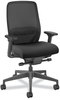 A Picture of product HON-NR12SAMC10BT HON® Nucleus® Series Recharge Task Chair Supports Up to 300 lb, 16.63 21.13 Seat Height, Black Seat/Back, Base