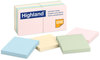 A Picture of product MMM-6549A Highland™ Self-Stick Notes 3" x Assorted Pastel Colors, 100 Sheets/Pad, 12 Pads/Pack