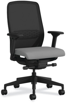 HON® Nucleus® Series Recharge Task Chair 16.63 to 21.13 Seat Height, Frost Black Back, Base