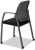 A Picture of product HON-NR6FMC10P71 HON® Nucleus® Series Recharge Guest Chair Supports Up to 300 lb, 17.62" Seat Height, Black Seat/Back, Base