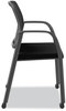 A Picture of product HON-NR6FMC10P71 HON® Nucleus® Series Recharge Guest Chair Supports Up to 300 lb, 17.62" Seat Height, Black Seat/Back, Base