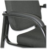 A Picture of product ALE-RL43C11 Alera® Genaro Series Half-Back Sled Base Guest Chair Fabric 25" x 24.80" 33.66", Black Seat, Back,