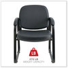 A Picture of product ALE-RL43C11 Alera® Genaro Series Half-Back Sled Base Guest Chair Fabric 25" x 24.80" 33.66", Black Seat, Back,