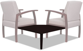 Alera® Reception Lounge 700 Series Ganging Table Gang Corner, 27.5w x 27.5d 13.13h, Mahogany