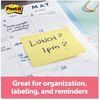 A Picture of product MMM-654YW Post-it® Notes Original Pads in Canary Yellow 3" x 100 Sheets/Pad