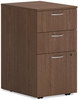 A Picture of product HON-PLPMBBFLE1 HON® Mod Mobile Pedestal Left or Right, 3-Drawers: Box/Box/File, Legal/Letter, Sepia Walnut, 15" x 20" 28"