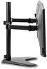 A Picture of product FEL-8043701 Fellowes® Professional Series Freestanding Dual Horizontal Monitor Arm For 30" Monitors, 35.75" x 11" 18.25", Black, Supports 17 lb