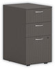 A Picture of product HON-PLPMBBFLS1 HON® Mod Mobile Pedestal Left or Right, 3-Drawers: Box/Box/File, Legal/Letter, Slate Teak, 15" x 20" 28"