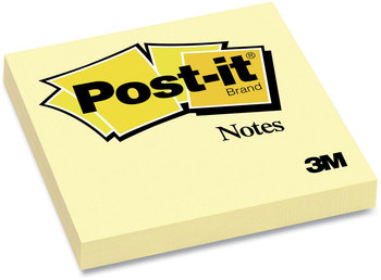 Post-it® Notes Original Pads in Canary Yellow 3" x 100 Sheets/Pad