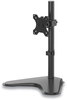 A Picture of product FEL-8049601 Fellowes® Professional Series Single Freestanding Monitor Arm For 32" Monitors, 11" x 15.4" 18.3", Black, Supports 17 lb