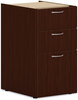 A Picture of product HON-PLPSBBFLT1 HON® Mod Support Pedestal Left or Right, 3-Drawers: Box/Box/File, Legal/Letter, Traditional Mahogany, 15" x 20" 28"