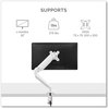 A Picture of product FEL-8056201 Fellowes® Platinum Series Single Monitor Arm For 27" Monitors, 360 deg Rotation, 45 Tilt, 180 Pan, White, Supports 20 lb