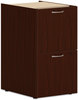 A Picture of product HON-PLPSFFLT1 HON® Mod Support Pedestal Left or Right, 2 Legal/Letter-Size File Drawers, Traditional Mahogany, 15" x 20" 28"