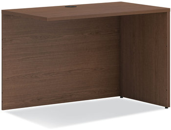 HON® Mod Return Shell Reversible (Left or Right), 42w x 24d 29h, Sepia Walnut