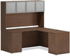 A Picture of product HON-PLRS4824LE1 HON® Mod Return Shell Reversible (Left or Right), 48w x 24d 29h, Sepia Walnut