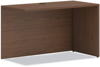 HON® Mod Return Shell Reversible (Left or Right), 48w x 24d 29h, Sepia Walnut