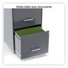 A Picture of product ALE-SVF1824CH Alera® Soho Two-Drawer Vertical File Cabinet 2 Drawers: File/File, Letter, Charcoal, 14" x 18" 24.1"