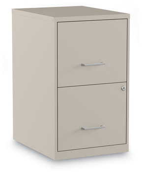 Alera® Soho Two-Drawer Vertical File Cabinet 2 Drawers: File/File, Letter, Putty, 14" x 18" 24.1"