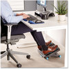 A Picture of product FEL-8068001 Fellowes® Energizer™ Foot Support 17.88w x 13.25d 4 to 6.5h, Charcoal/Blue/Gray