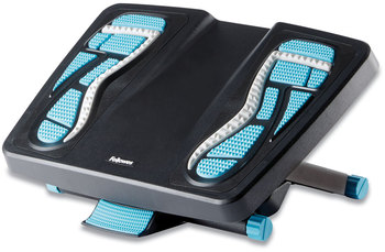 Fellowes® Energizer™ Foot Support 17.88w x 13.25d 4 to 6.5h, Charcoal/Blue/Gray