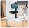 A Picture of product FEL-8080101 Fellowes® Lotus™ VE Sit-Stand Workstation 29" x 28.5" 27.5" to 42.5", Black