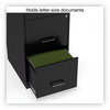 A Picture of product ALE-SVF1835BL Alera® Soho Three-Drawer Vertical File Cabinet 3 Drawers: File/File/File, Letter, Black, 14" x 18" 34.9"