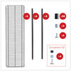 A Picture of product ALE-SW206018BA Alera® Black Anthracite Plus Wire Shelving Kit All-Purpose Starter Four-Shelf, 60w x 18d 72h,