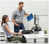 A Picture of product FEL-8081501 Fellowes® Lotus™ RT Sit-Stand Workstation 48" x 30" 42.2" to 49.2", Black