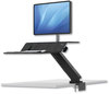 A Picture of product FEL-8081501 Fellowes® Lotus™ RT Sit-Stand Workstation 48" x 30" 42.2" to 49.2", Black