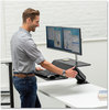 A Picture of product FEL-8081601 Fellowes® Lotus™ RT Sit-Stand Workstation 35.5" x 23.75" 42.2" to 49.2", Black