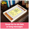 A Picture of product MMM-6605 Post-it® Notes Original Pads in Canary Yellow Note Ruled, 4" x 6", 100 Sheets/Pad, 5 Pads/Pack