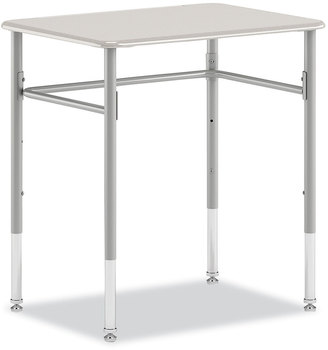 HON® SmartLink Student Desk Rectangle, 20" x 26" 23" to 33", White, 2/Carton