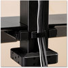 A Picture of product FEL-8082001 Fellowes® Lotus™ VE Sit-Stand Workstation - Dual 29" x 28.5" 42.5", Black