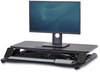 A Picture of product FEL-8091001 Fellowes® Corsivo™ Sit-Stand Workstation 31.5" x 24.25" 16", Black