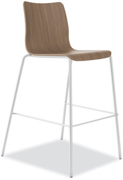 HON® Ruck™ Laminate Stool Task Supports up to 300 lb, 30" Seat Height, Pinnacle Seat/Base, Silver Frame, Ships in 7-10 Bus Days