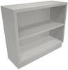 A Picture of product HON-S30ABCQ HON® Brigade® Metal Bookcases Bookcase, Two-Shelf, 34.5w x 12.63d 29h, Light Gray