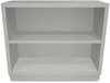 A Picture of product HON-S30ABCQ HON® Brigade® Metal Bookcases Bookcase, Two-Shelf, 34.5w x 12.63d 29h, Light Gray