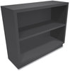 A Picture of product HON-S30ABCS HON® Brigade® Metal Bookcases Bookcase, Two-Shelf, 34.5w x 12.63d 29h, Charcoal