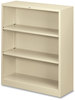 A Picture of product HON-S42ABCL HON® Brigade® Metal Bookcases Bookcase, Three-Shelf, 34.5w x 12.63d 41h, Putty