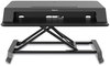 A Picture of product FEL-8215001 Fellowes® Lotus™ LT Sit-Stand Workstation 34.38" x 28.38" 7.62", Black