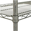 A Picture of product ALE-SW503618SR Alera® NSF Certified Industrial Heavy-Duty Wire Shelving Starter Kit Four-Shelf 36w x 18d 72h, Silver