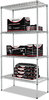 A Picture of product ALE-SW503618SR Alera® NSF Certified Industrial Heavy-Duty Wire Shelving Starter Kit Four-Shelf 36w x 18d 72h, Silver