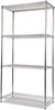 A Picture of product ALE-SW503618SR Alera® NSF Certified Industrial Heavy-Duty Wire Shelving Starter Kit Four-Shelf 36w x 18d 72h, Silver